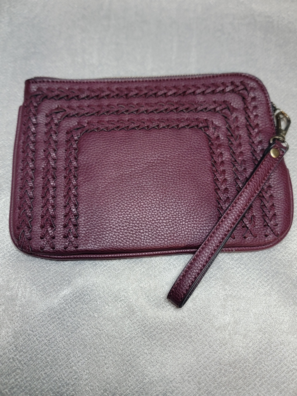 Antik Kraft Braided Wristlet in Plum